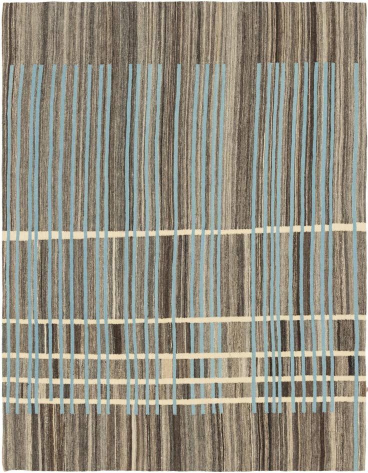 Detail image of 5' 7 x 8' Hand Woven Kilim Modern Wool Rug