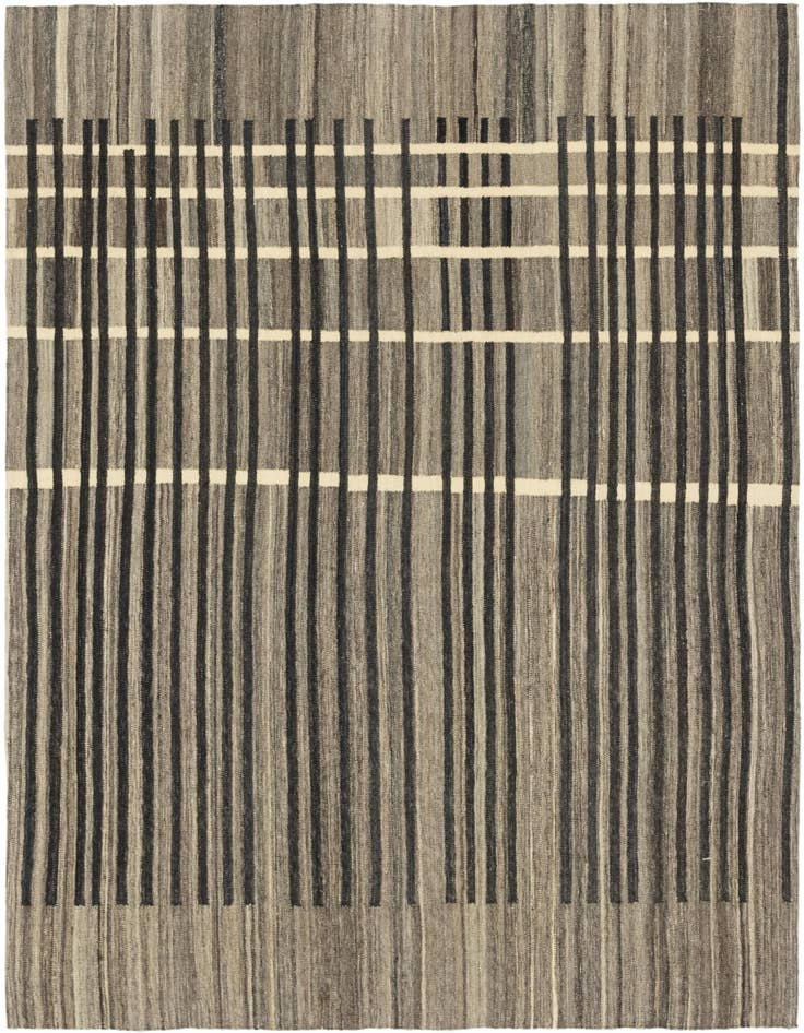 Detail image of 5' 7 x 8' Hand Woven Kilim Modern Wool Rug