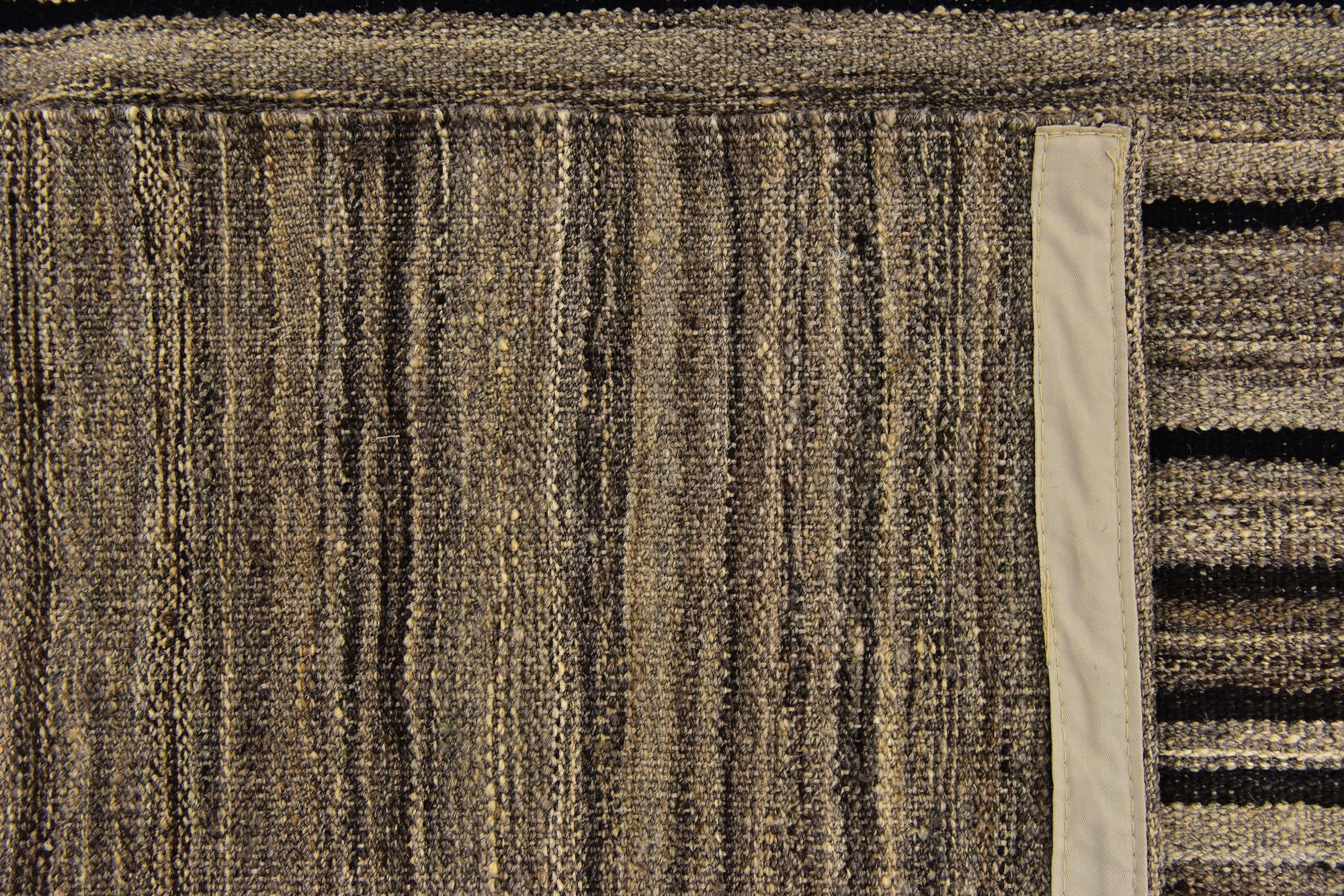 5' 8 x 8' 2 Hand Woven Kilim Modern Wool Rug