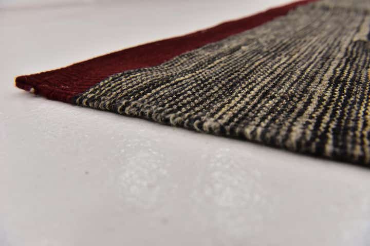 4' 4 x 5' 8 Hand Woven Kilim Modern Wool Rug