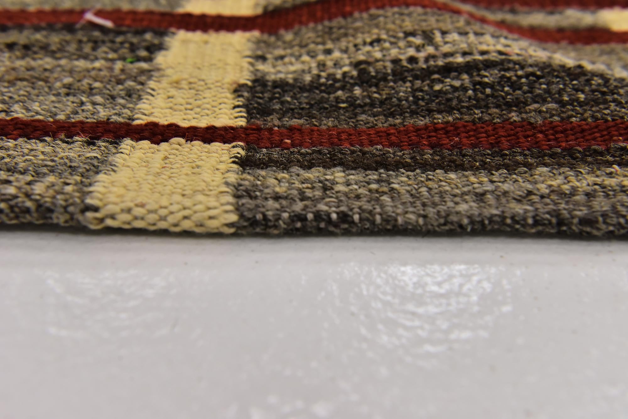 5' 8 x 8' Hand Woven Kilim Modern Wool Rug