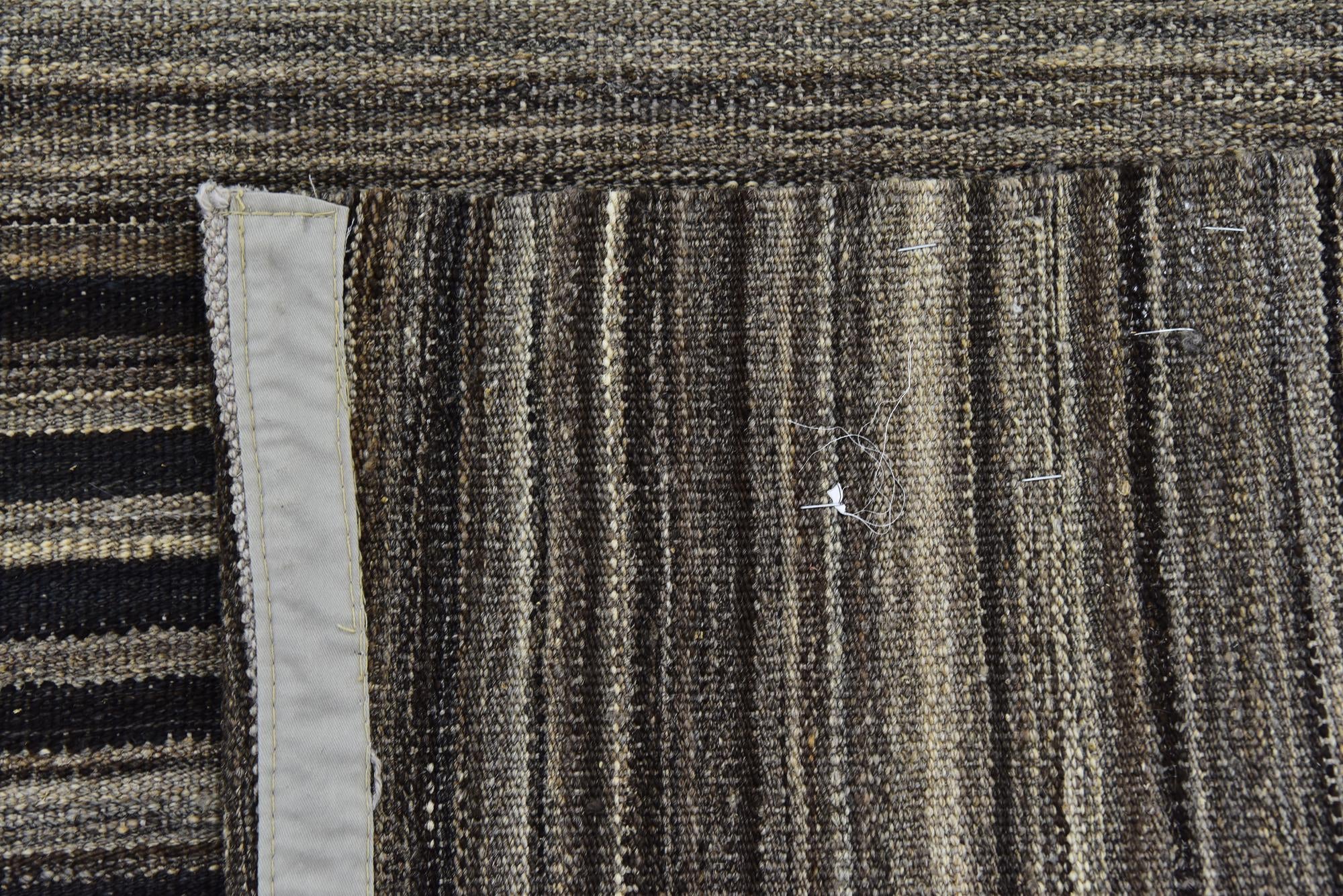 5' 9 x 8' Hand Woven Kilim Modern Wool Rug