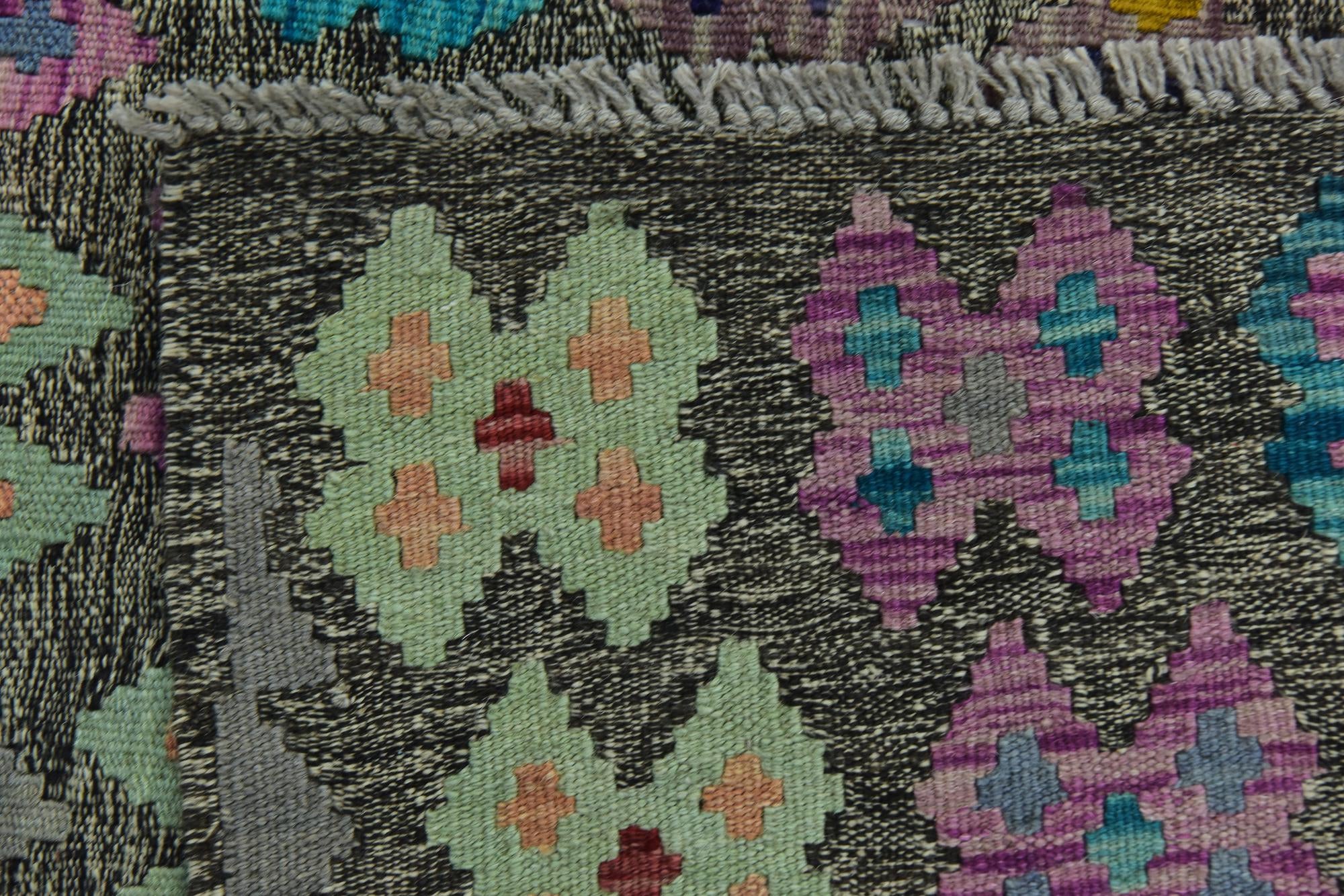 10' 4 x 13' Hand Woven Kilim Modern Wool Rug