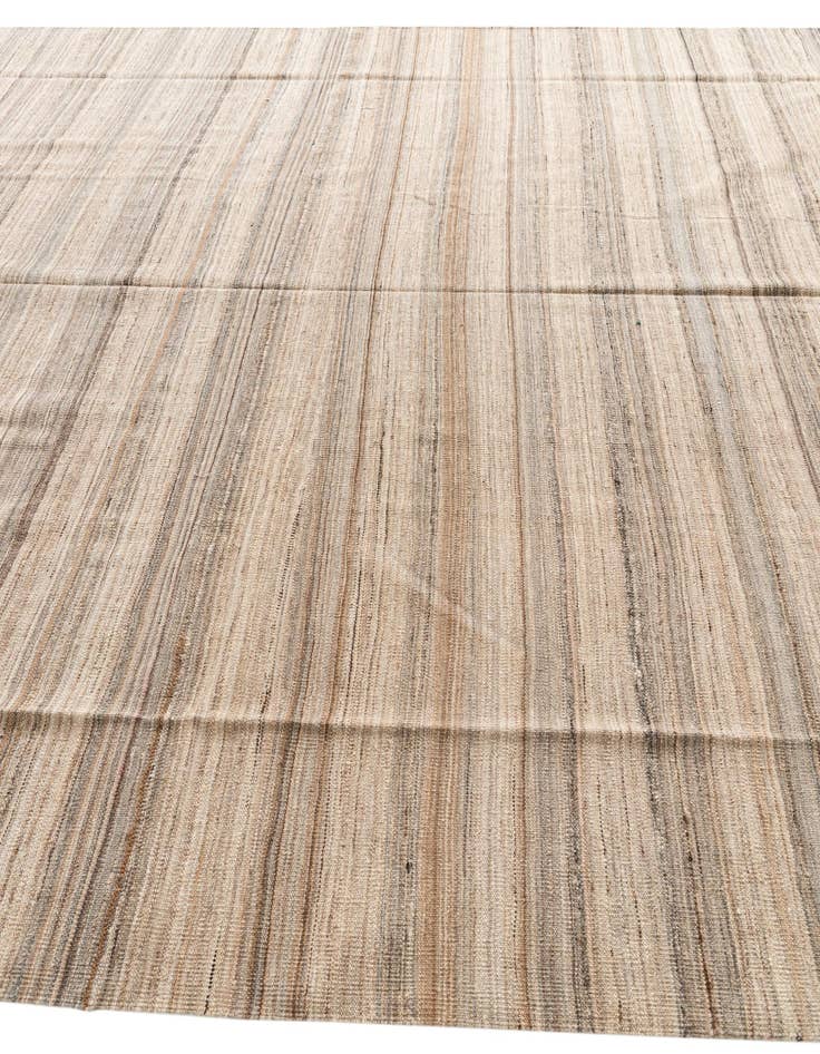 Detail image of 9' 10 x 12' 10  Hand Woven Kilim Modern Wool Rug