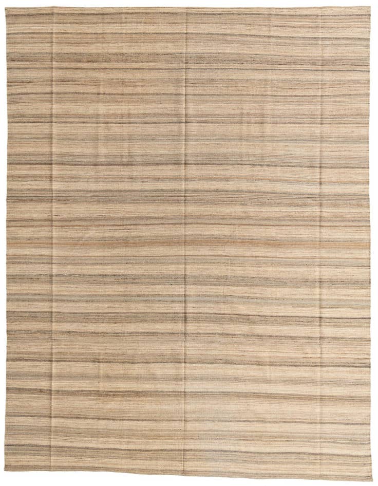 Detail image of 9' 10 x 12' 10 Hand Woven Kilim Modern Wool Rug