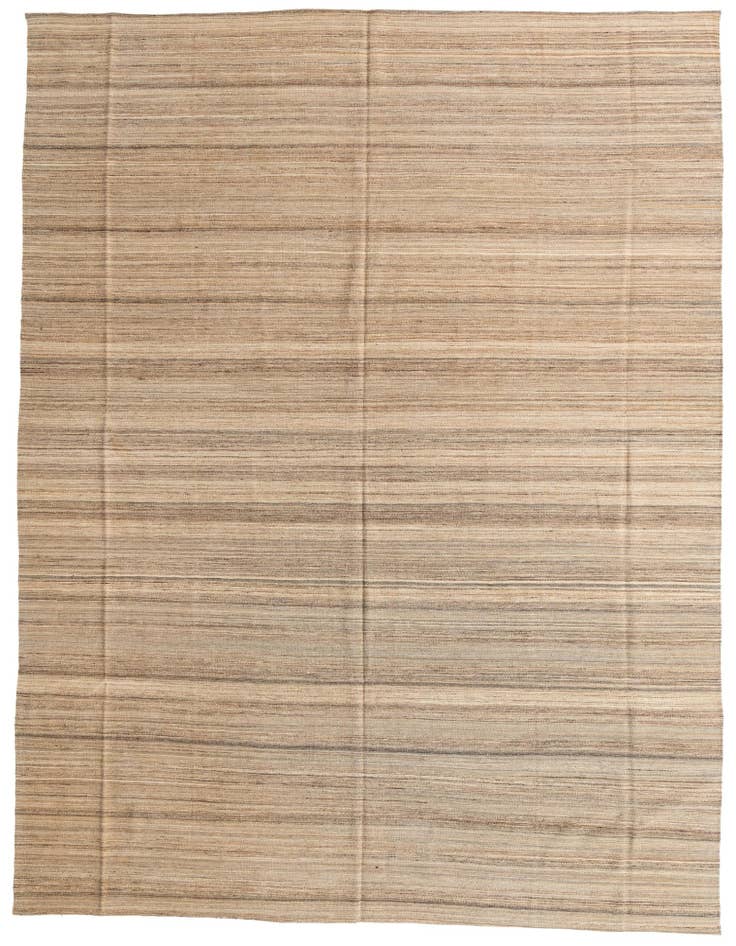 Detail image of 9' 10 x 12' 10 Hand Woven Kilim Modern Wool Rug