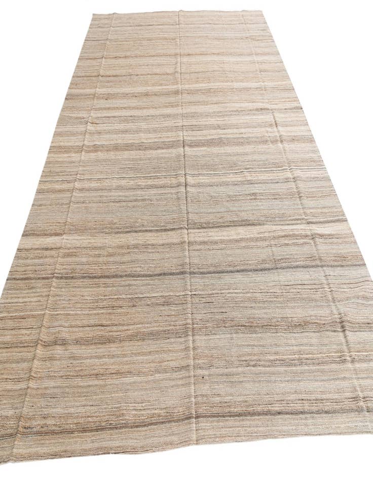 Detail image of 9' 9 x 12' 10  Hand Woven Kilim Modern Wool Rug