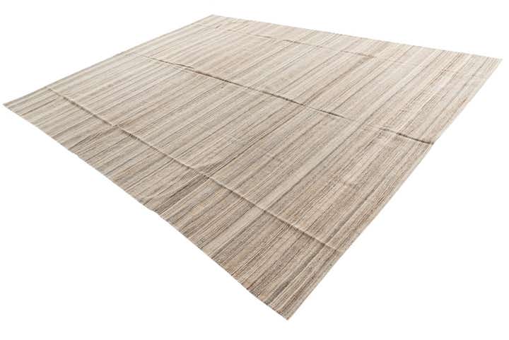10' 1 x 12' 10 Hand Woven Kilim Modern Wool Rug