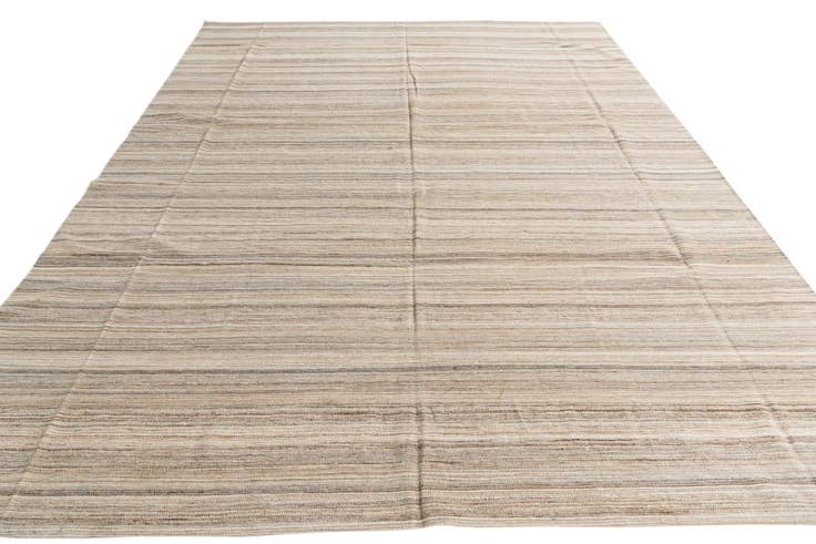 Detail image of 10' 1 x 12' 10 Hand Woven Kilim Modern Wool Rug