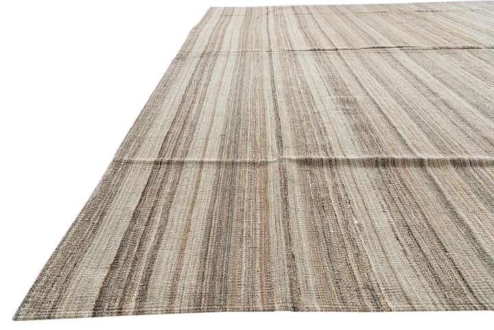 10' 1 x 12' 10 Hand Woven Kilim Modern Wool Rug