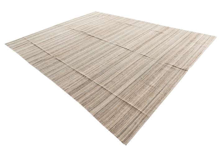 10' 1 x 12' 10 Hand Woven Kilim Modern Wool Rug