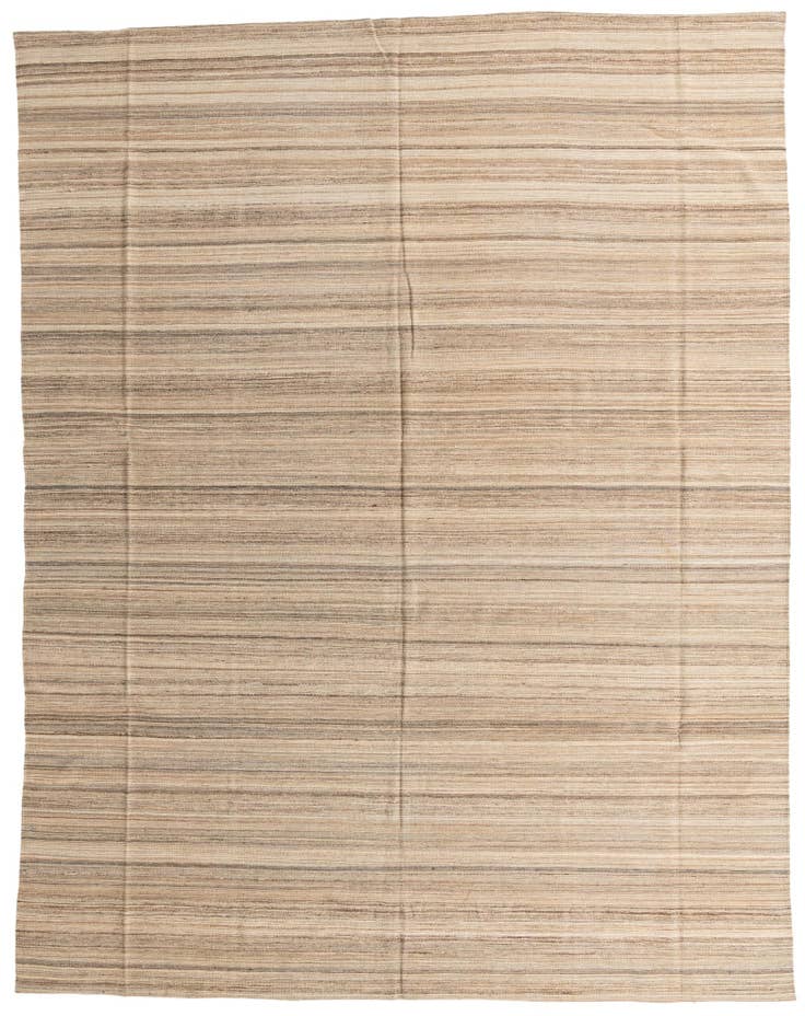 Detail image of 10' 1 x 12' 10 Hand Woven Kilim Modern Wool Rug