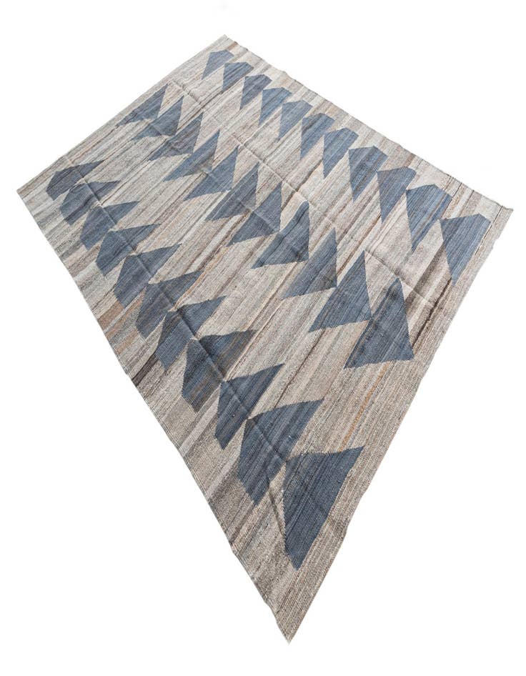 Detail image of 5' 8 x 7' 7  Hand Woven Kilim Modern Wool Rug