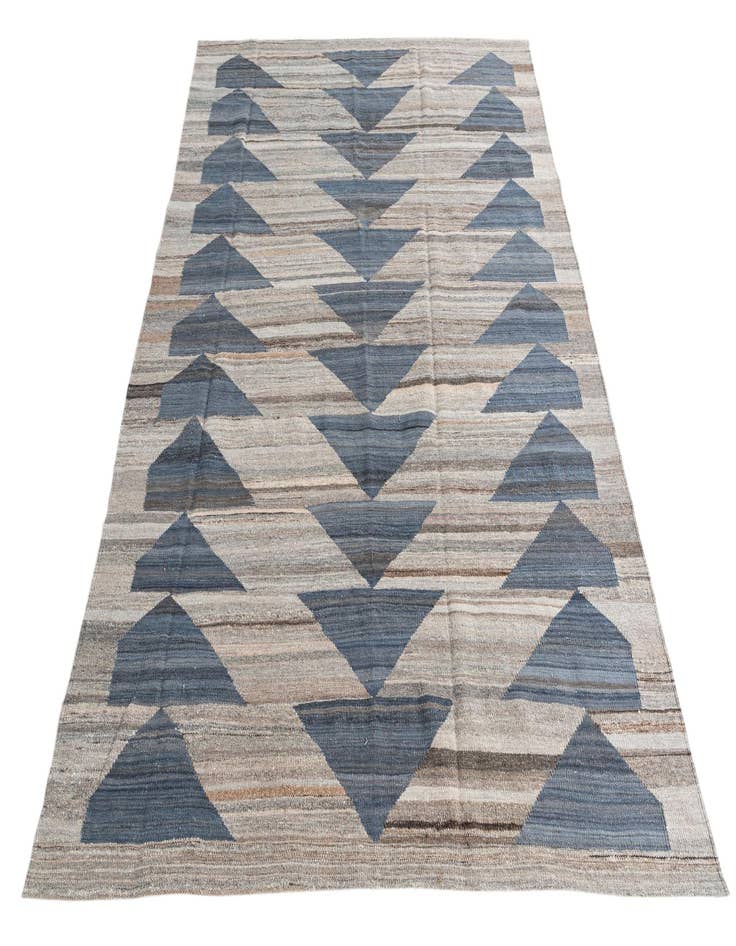 Detail image of 5' 8 x 7' 7  Hand Woven Kilim Modern Wool Rug