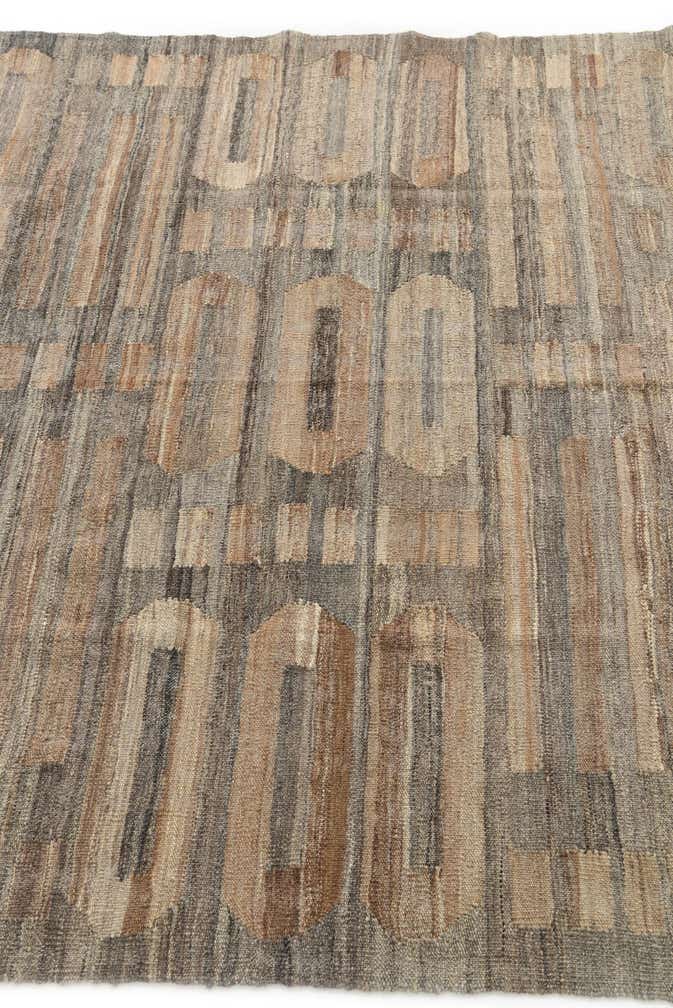 5' x 6' 6 Hand Woven Kilim Modern Wool Rug