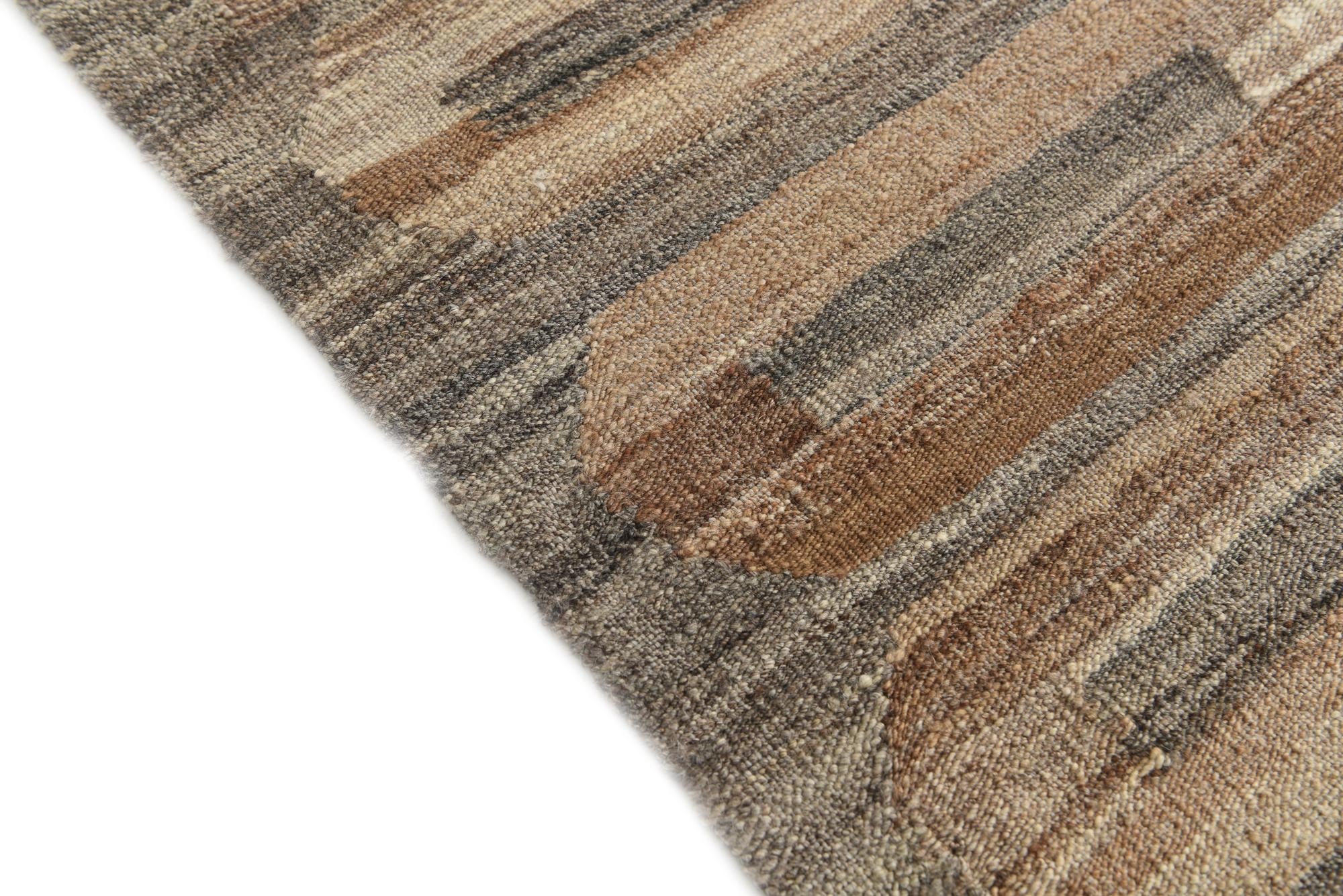 5' x 6' 6 Hand Woven Kilim Modern Wool Rug