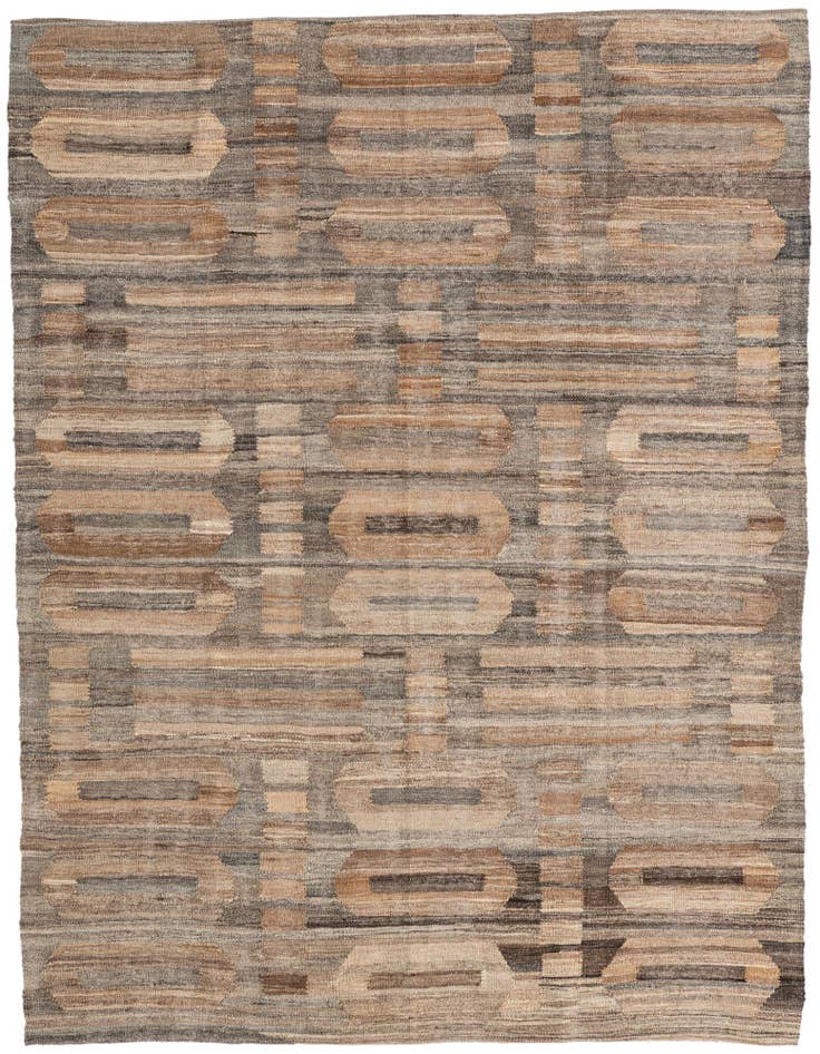 Detail image of 5' x 6' 6 Hand Woven Kilim Modern Wool Rug
