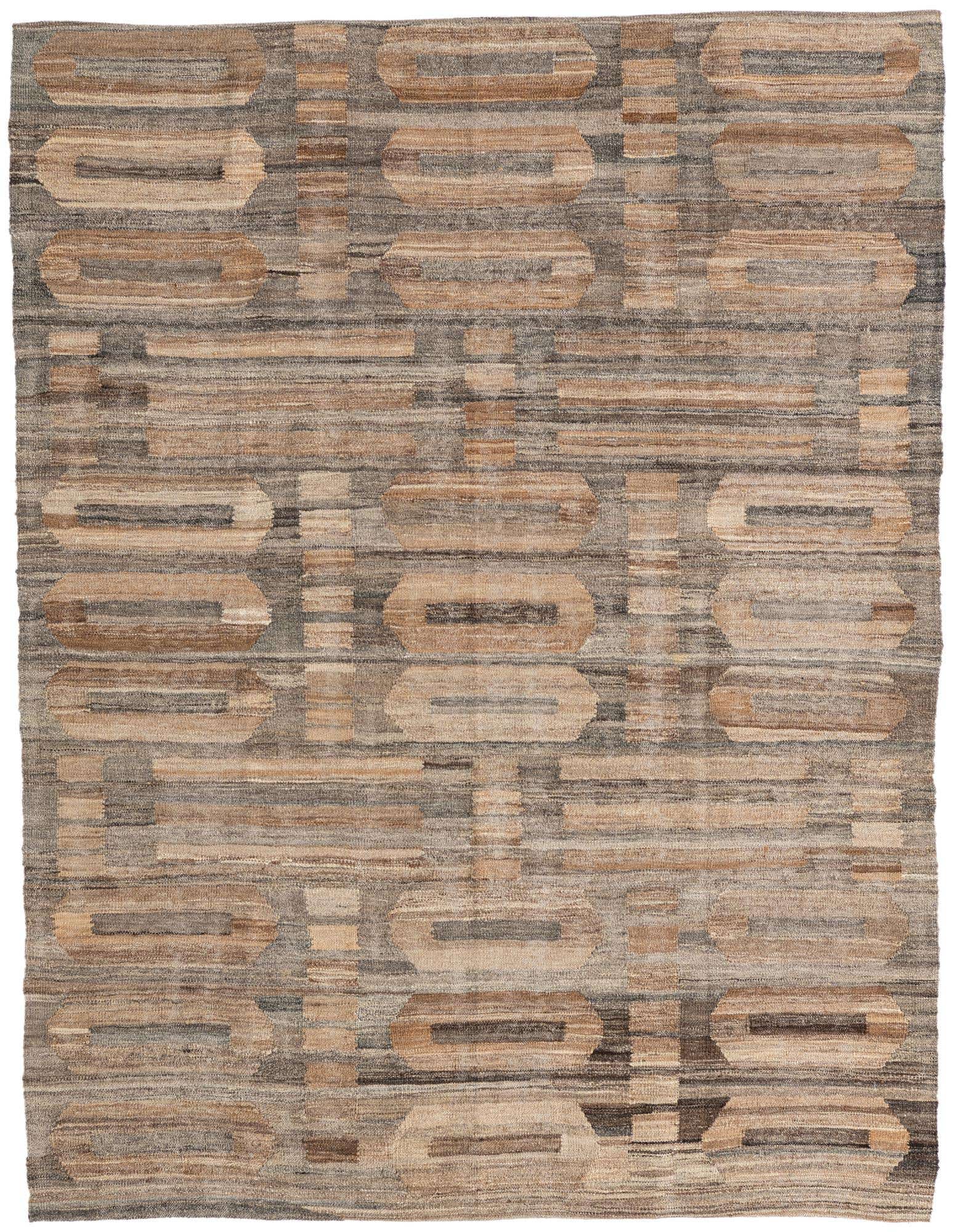 5' x 6' 6 Hand Woven Kilim Modern Wool Rug