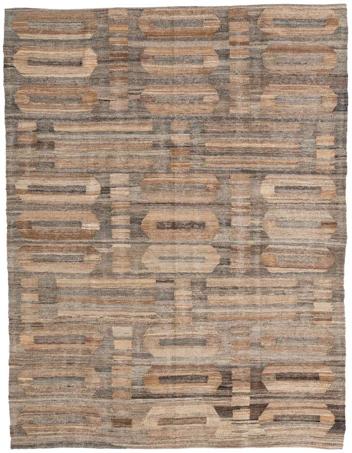 5' x 6' 6 Hand Woven Kilim Modern Wool Rug