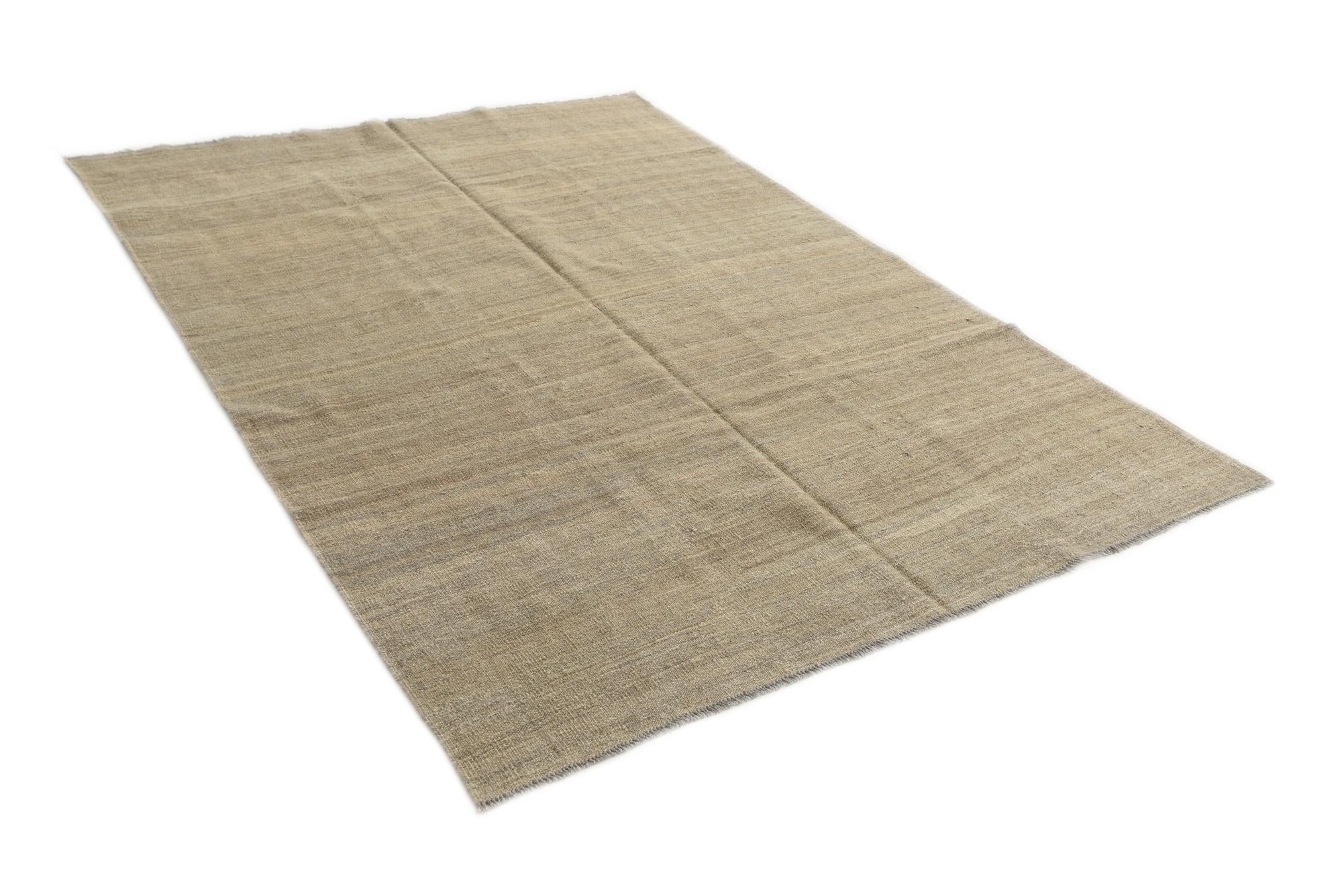 5' 4 x 7' 8 Hand Woven Kilim Modern Wool Rug