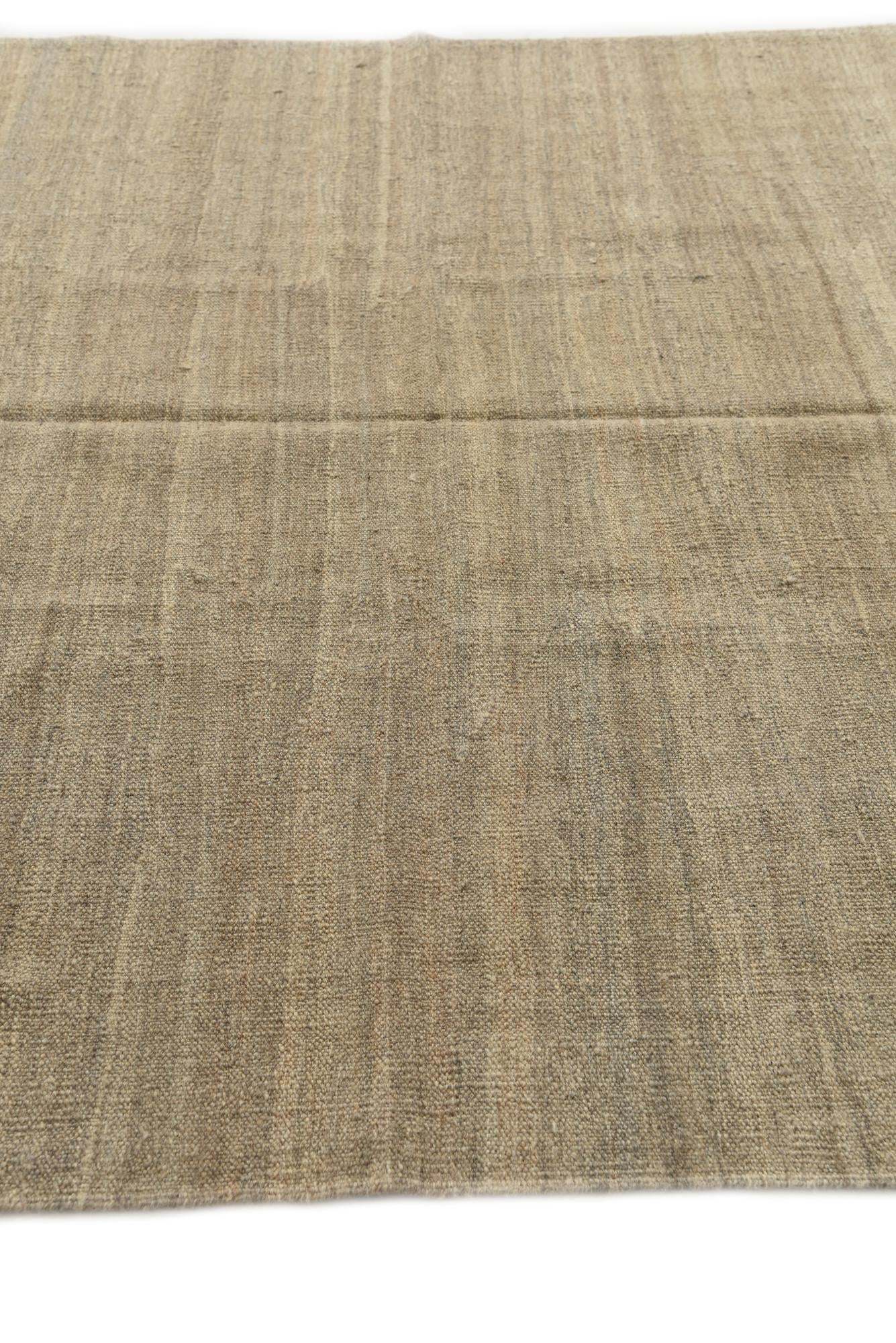 5' 4 x 7' 8 Hand Woven Kilim Modern Wool Rug
