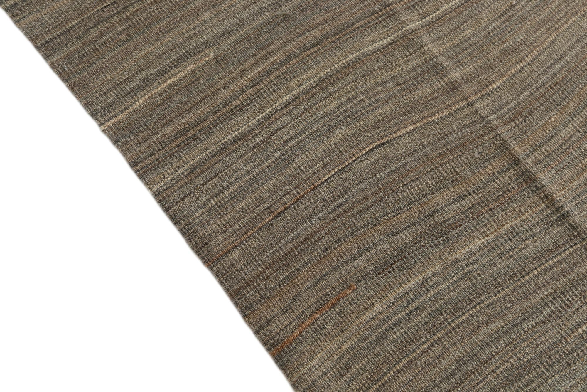 5' 9 x 7' 8 Hand Woven Kilim Modern Wool Rug
