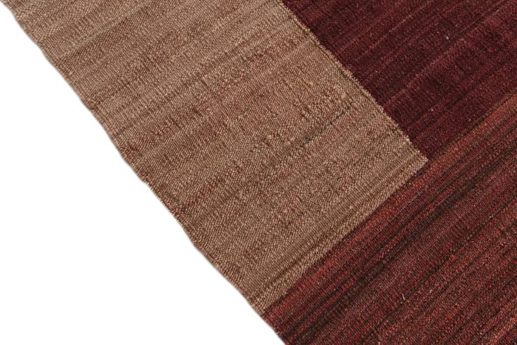 Detail image of 6' x 7' 10 Hand Woven Kilim Modern Wool Rug
