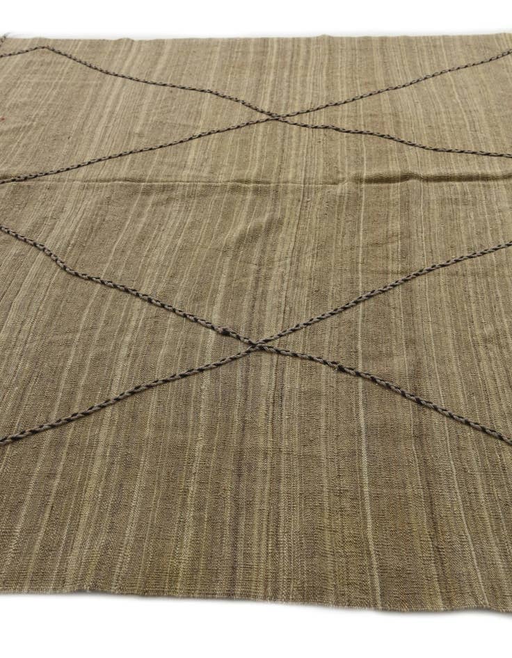 Detail image of 6' 9 x 9' 1  Hand Woven Kilim Modern Wool Rug