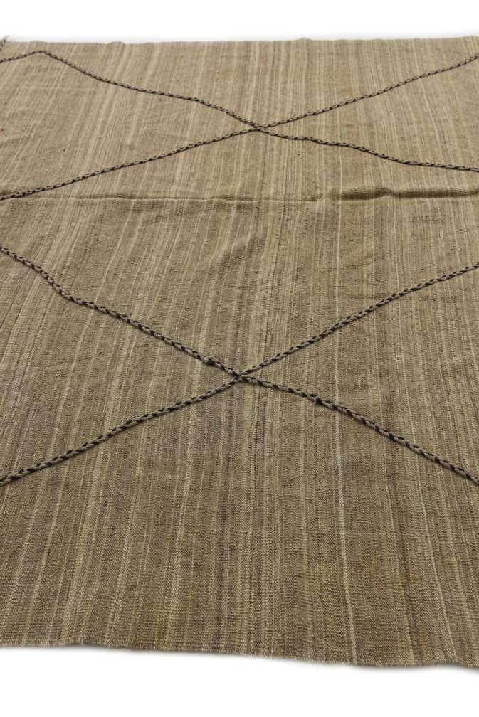 6' 9 x 9' 1 Hand Woven Kilim Modern Wool Rug
