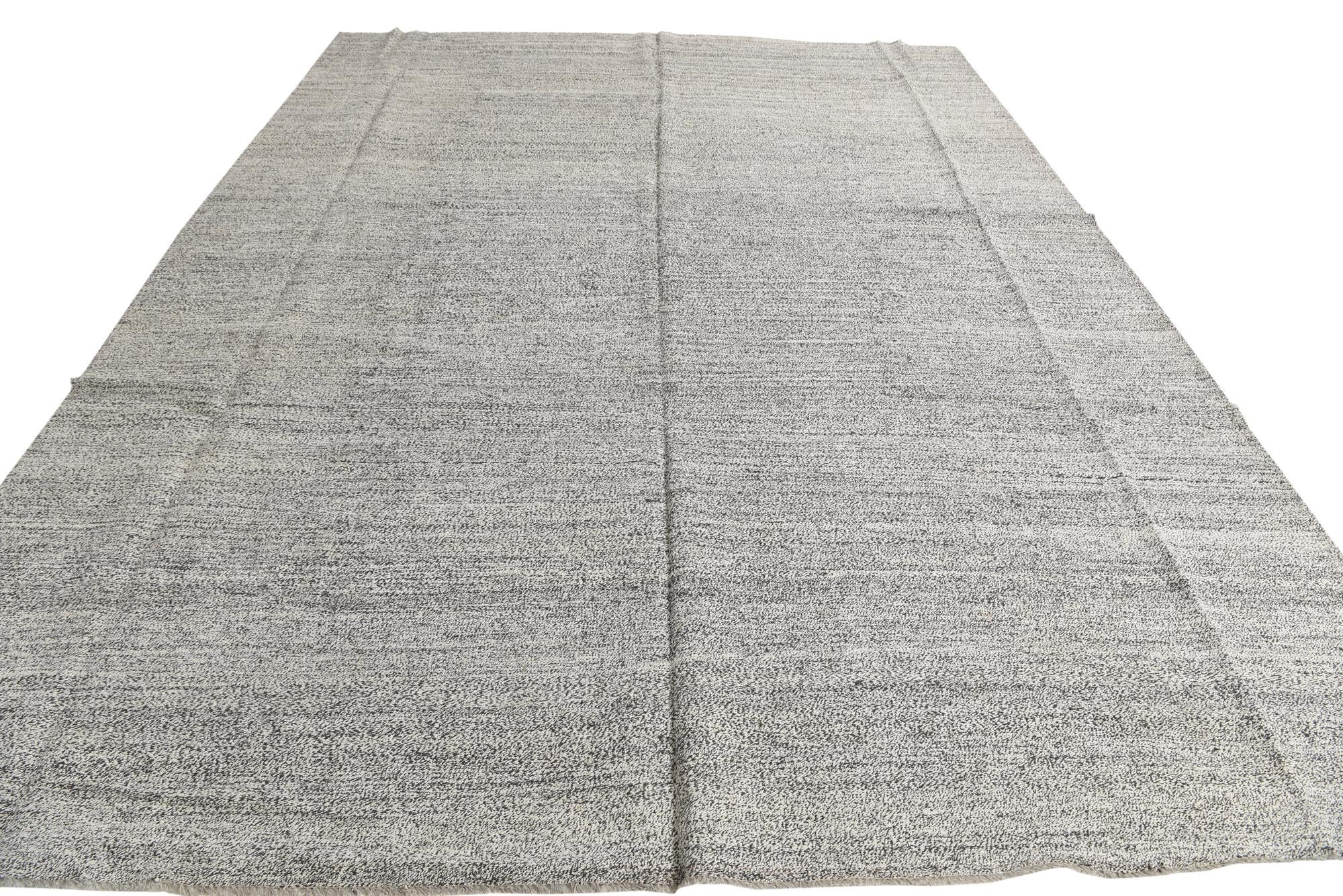 10' 3 x 13' 7 Hand Woven Kilim Modern Wool Rug