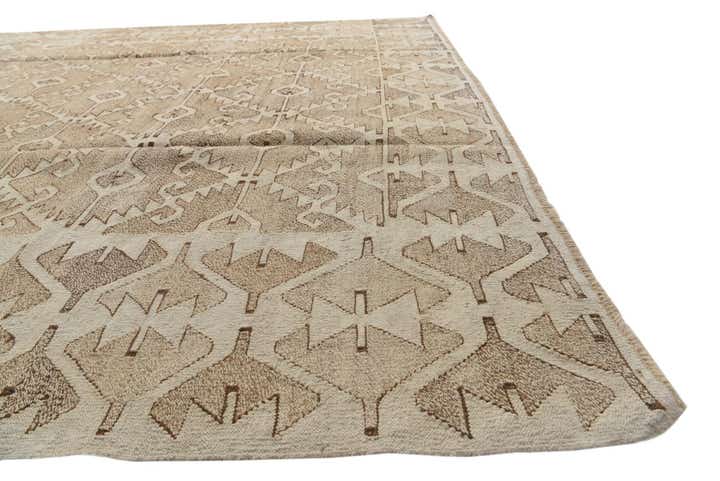 9' 10 x 13' 7 Hand Woven Kilim Modern Wool Rug