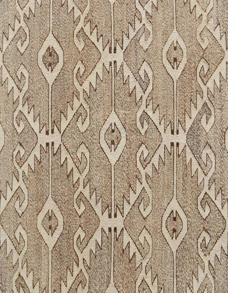 Detail image of 9' 10 x 13' 7  Hand Woven Kilim Modern Wool Rug