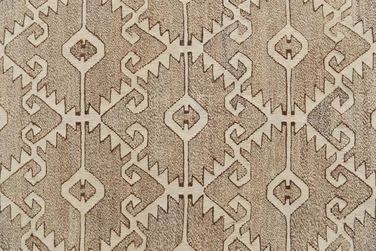 Detail image of 9' 10 x 13' 7 Hand Woven Kilim Modern Wool Rug