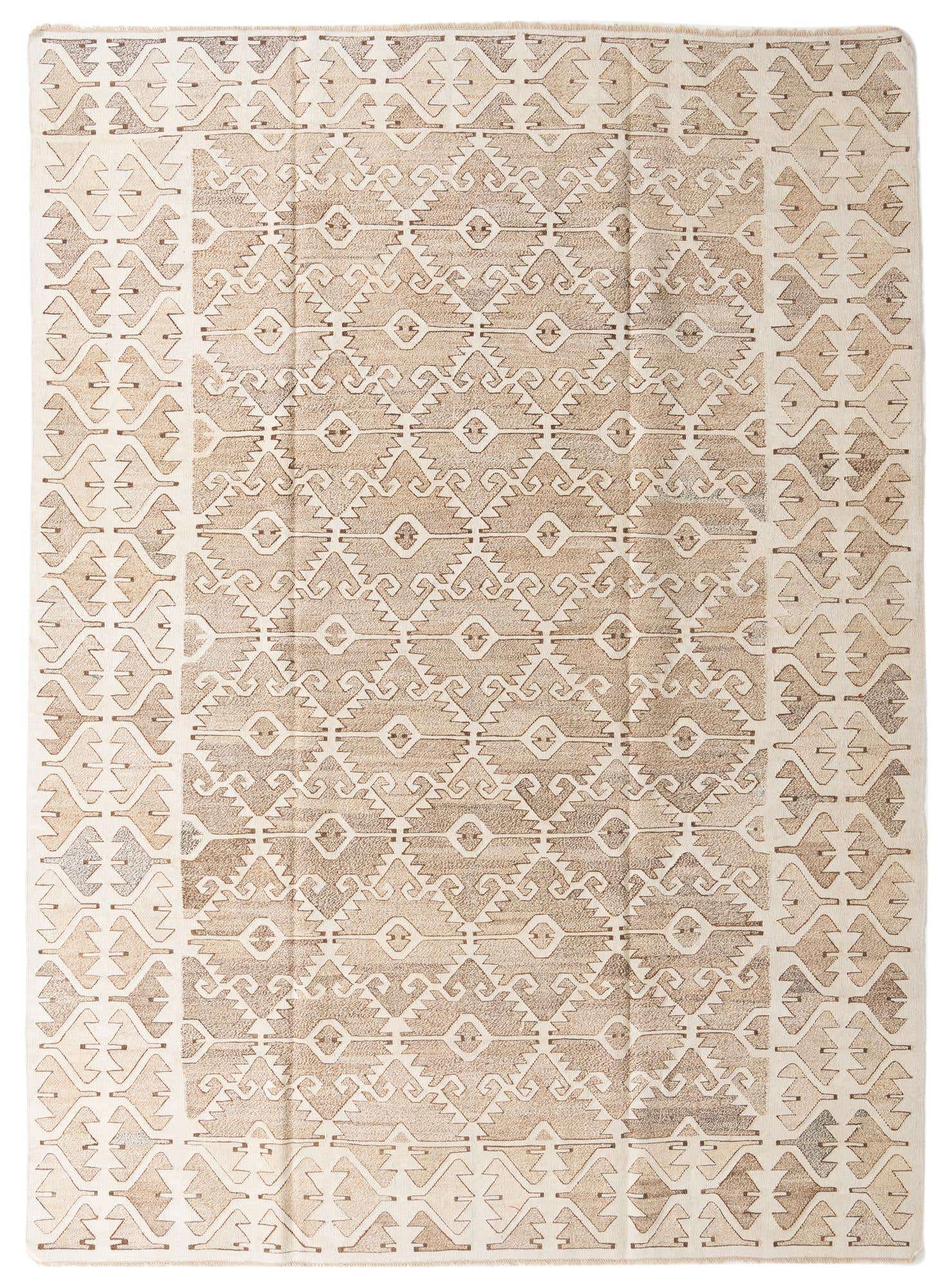 9' 10 x 13' 7 Hand Woven Kilim Modern Wool Rug