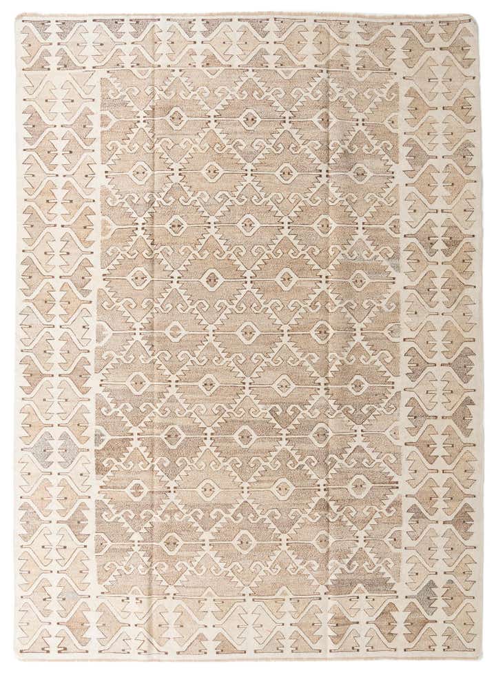 9' 10 x 13' 7 Hand Woven Kilim Modern Wool Rug