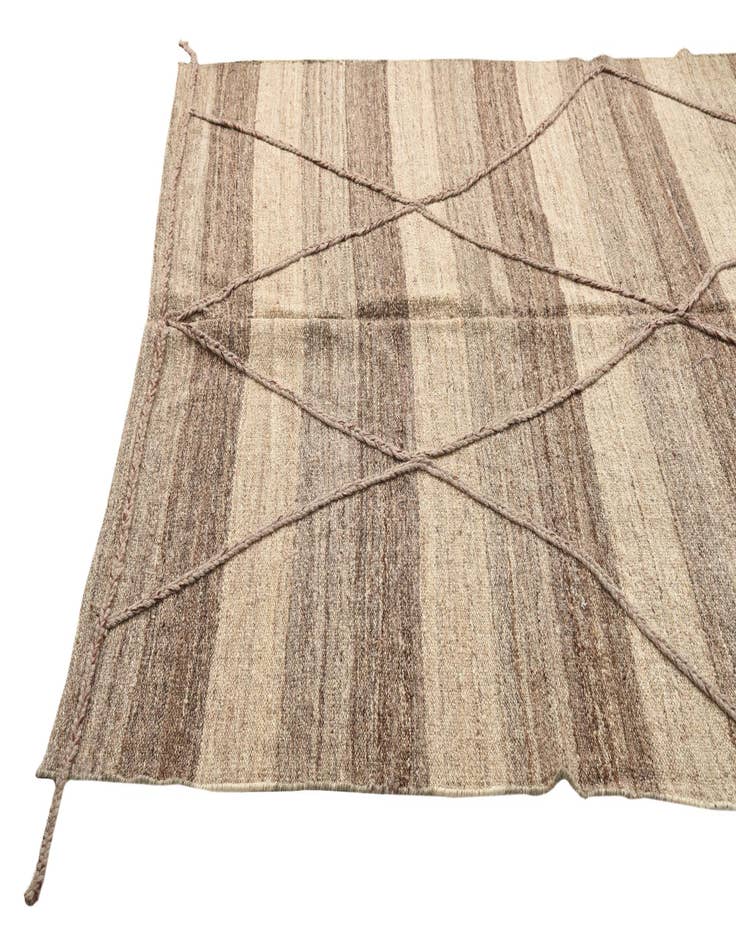 Detail image of 6' 1 x 9' 7  Hand Woven Kilim Modern Wool Rug