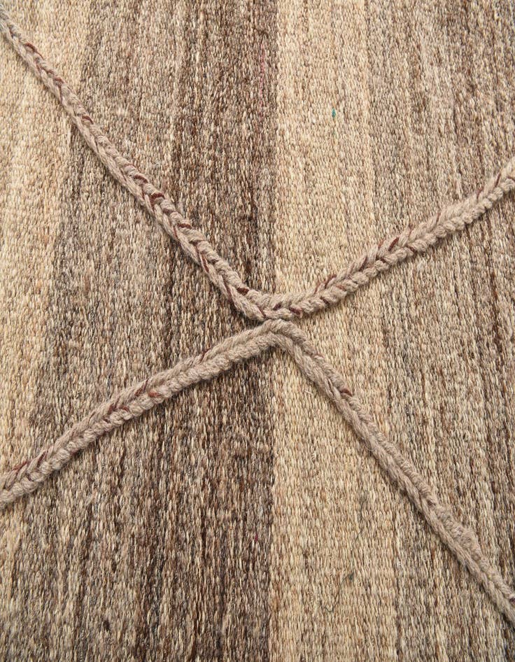 Detail image of 6' 1 x 9' 7  Hand Woven Kilim Modern Wool Rug