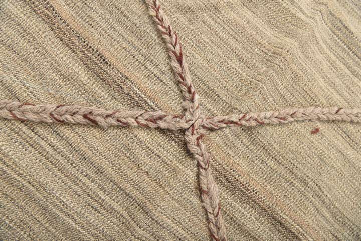 4' 9 x 7' Hand Woven Kilim Modern Wool Rug