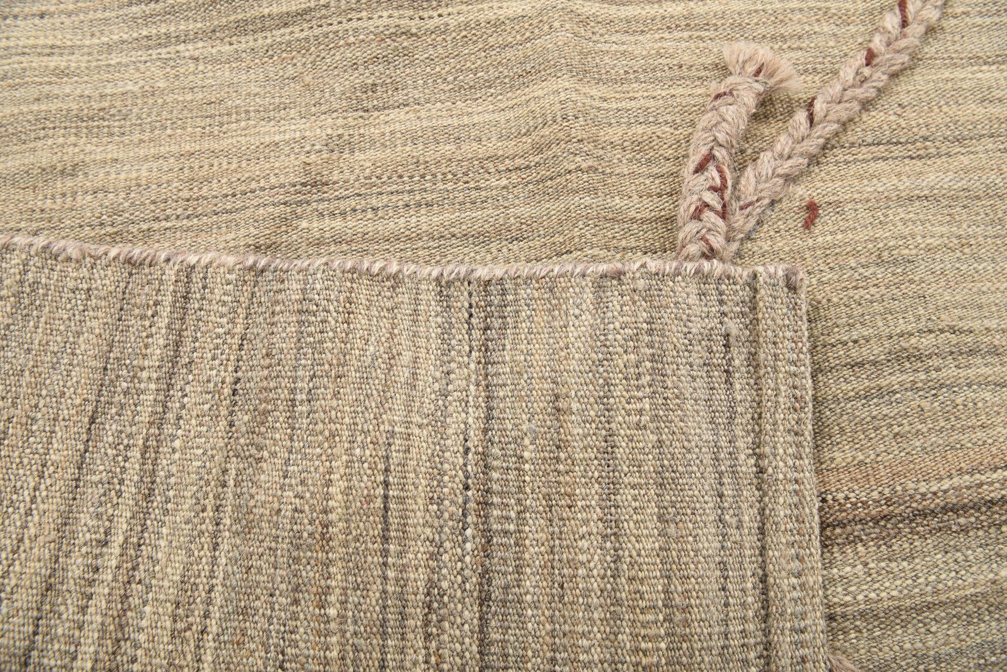 4' 9 x 7' Hand Woven Kilim Modern Wool Rug