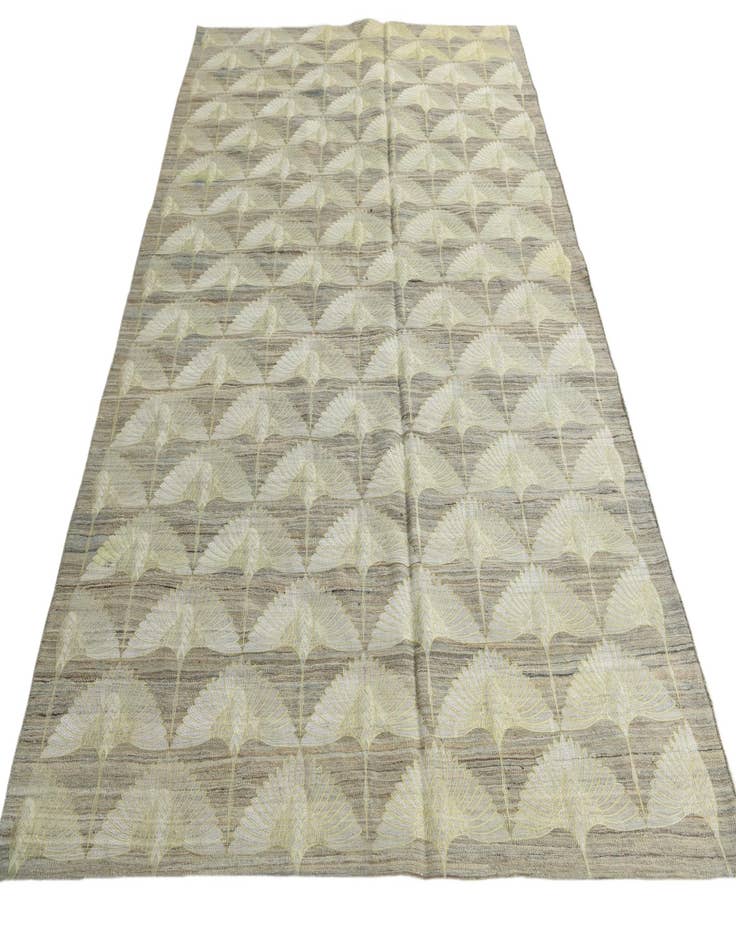 Detail image of 6' 4 x 9' 1  Hand Woven Kilim Modern Wool Rug