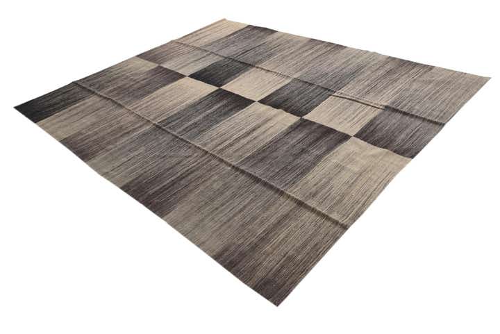8' 2 x 9' 6 Hand Woven Kilim Modern Wool Rug