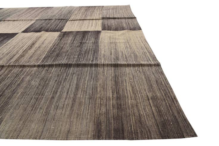 Detail image of 8' 2 x 9' 6 Hand Woven Kilim Modern Wool Rug