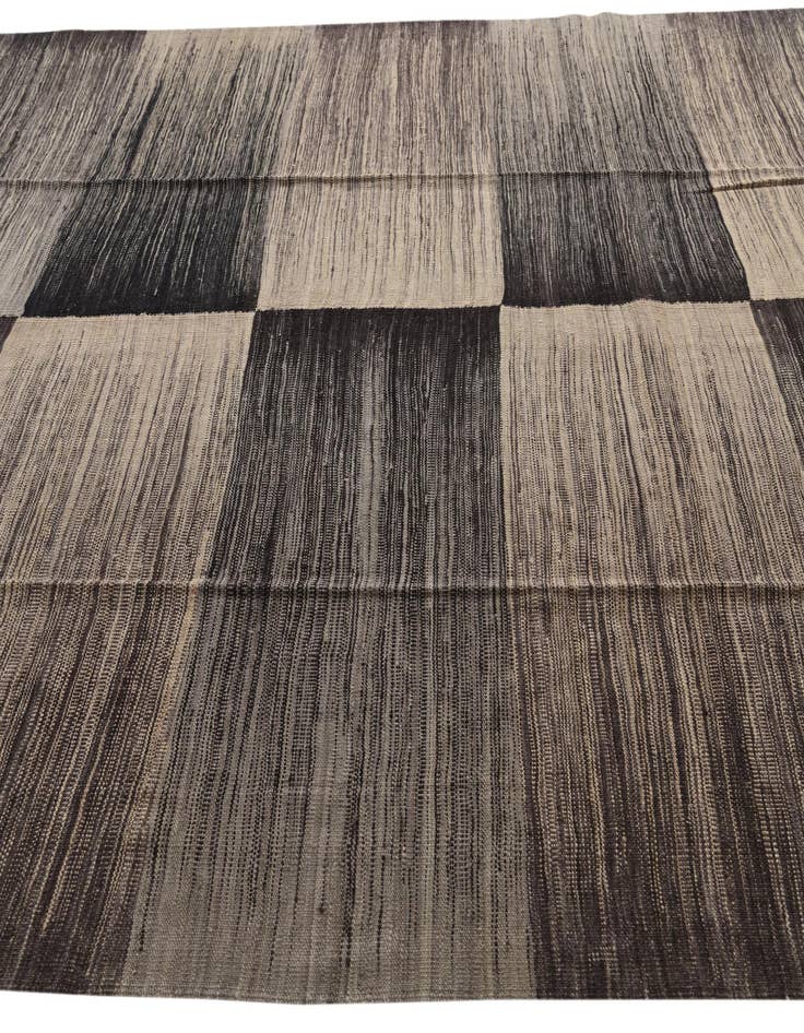 Detail image of 8' 2 x 9' 6  Hand Woven Kilim Modern Wool Rug