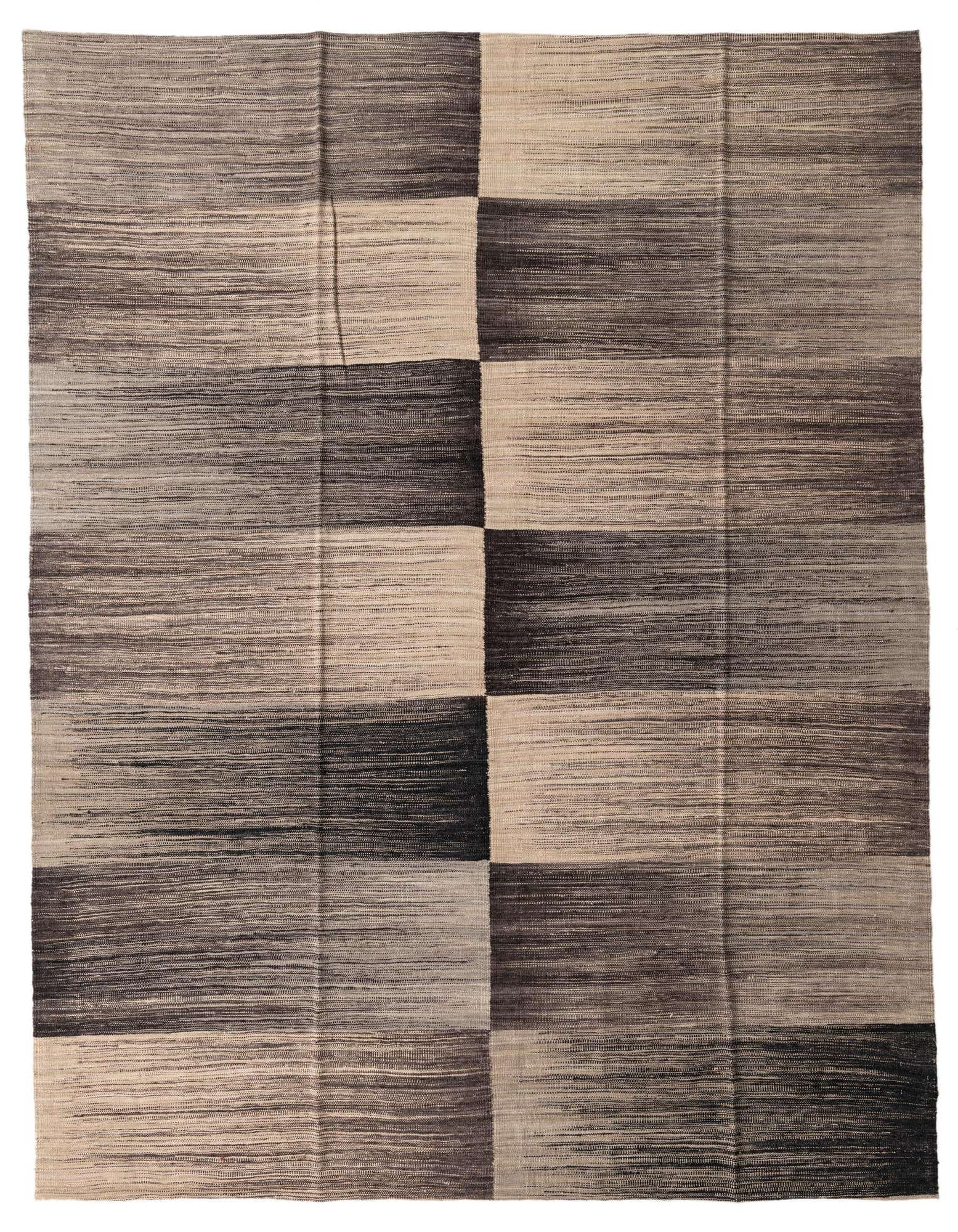 8' 2 x 9' 6 Hand Woven Kilim Modern Wool Rug