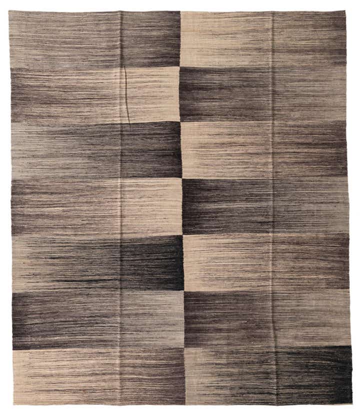 8' 2 x 9' 6 Hand Woven Kilim Modern Wool Rug