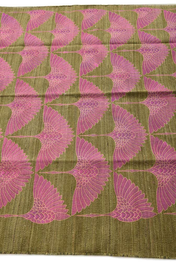 4' 9 x 6' 5 Hand Woven Kilim Modern Wool Rug