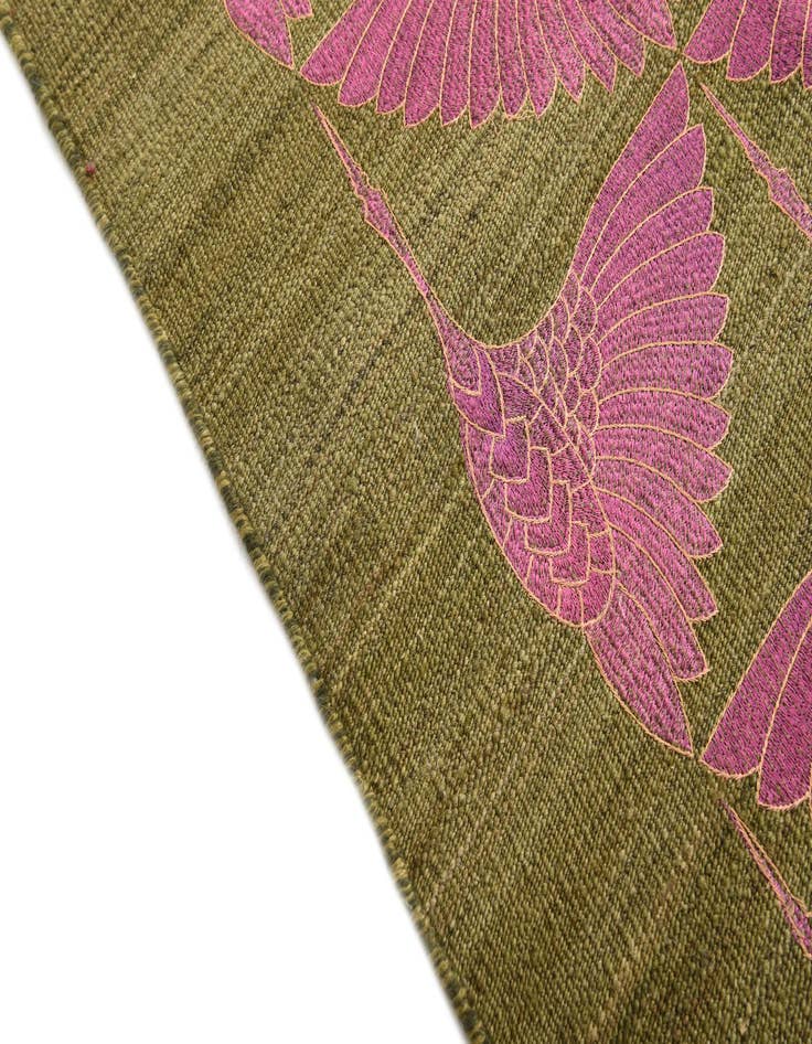 Detail image of 4' 9 x 6' 5  Hand Woven Kilim Modern Wool Rug