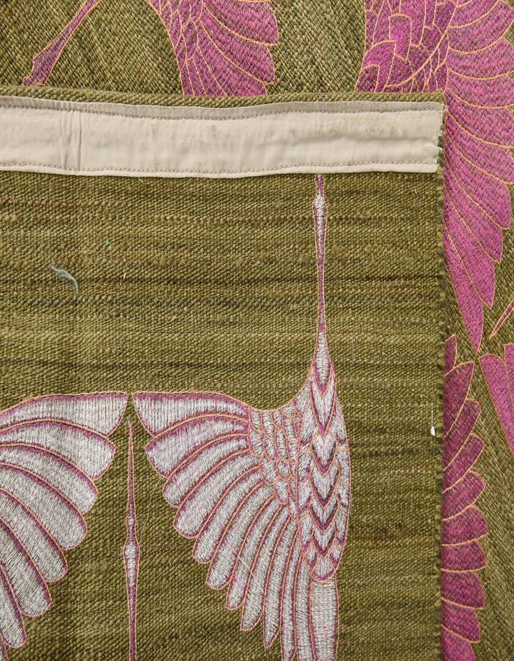 Detail image of 4' 9 x 6' 5  Hand Woven Kilim Modern Wool Rug