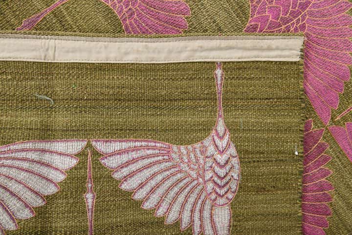 4' 9 x 6' 5 Hand Woven Kilim Modern Wool Rug