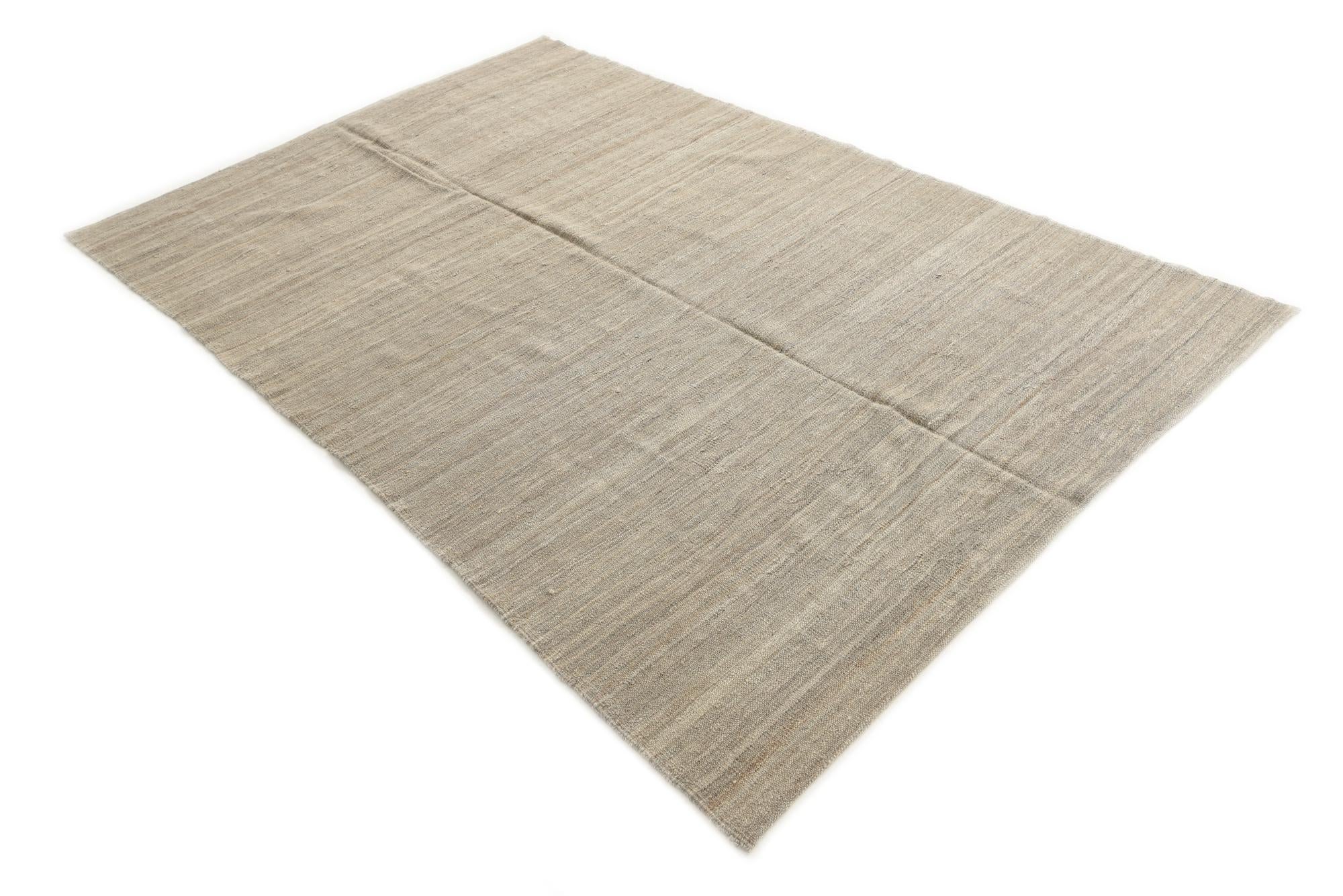 5' 2 x 7' 10 Hand Woven Kilim Modern Wool Rug
